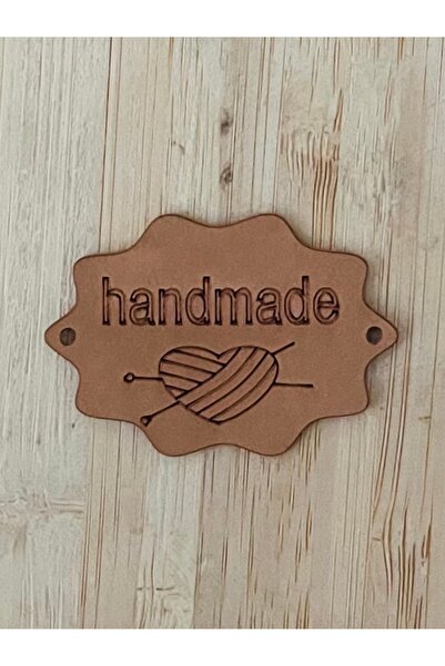 Öztürk Tuhafiye Deri Handmade Etiket Dikilebilir 1 Adet. 5 cm x 3,5 cm Çanta ...
