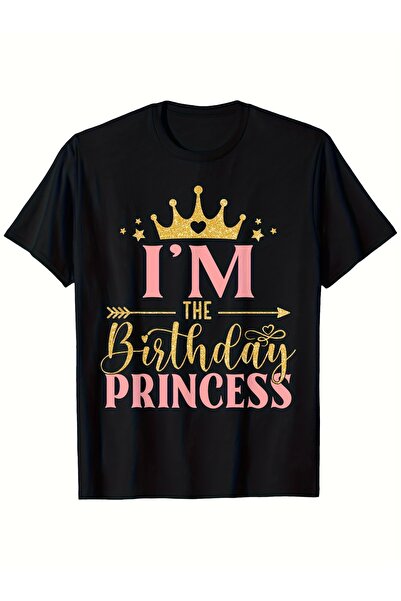 BASEPULSE ملابس للفتيات تي شيرت I am The Birthday Princess |   بلوزة عصرية بط...