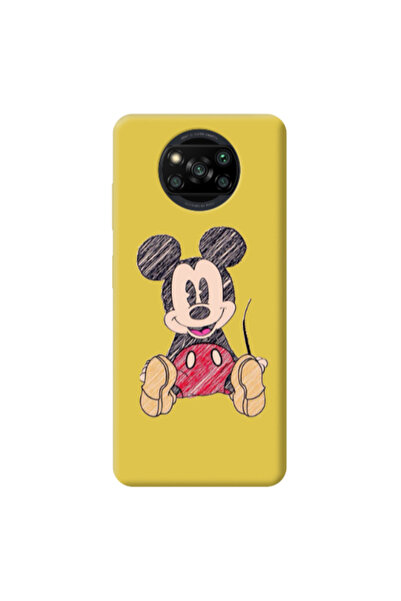 Other Xiaomi Poco X3 /X3 Pro Mickey mouse 2 Yellow Colored Silicone TPU Θήκη