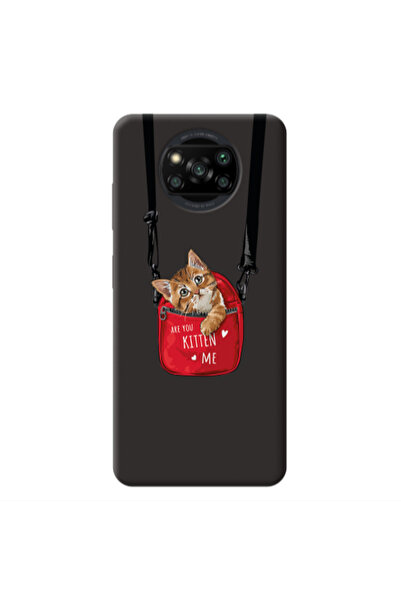 Other Xiaomi Poco X3 /X3 Pro Kitten Me Black Colored Silicone TPU Θήκη