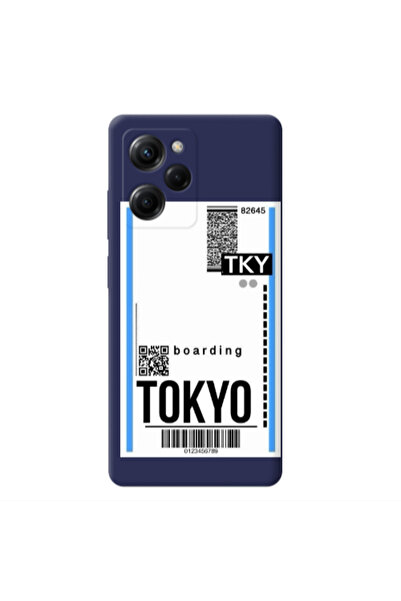 Other Xiaomi Poco X5 Pro Tokyo Boarding Dark blue Colored Silicone TPU Θήκη