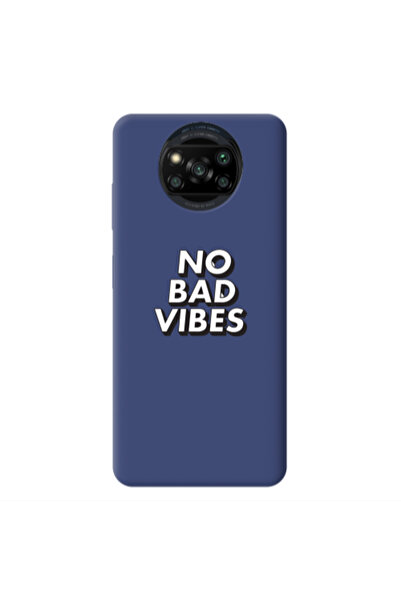 Other Xiaomi Poco X3 /X3 Pro No bad vibes Dark blue Colored Silicone TPU Θήκη