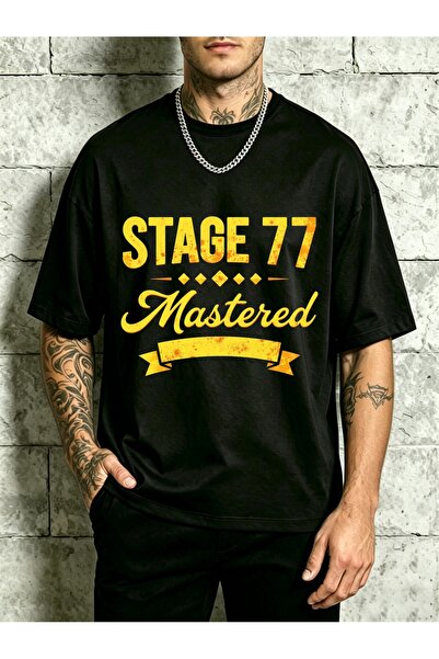 2mcup تي شيرت رجالي بتصميم ريترو، Stage 77 Mastered، ملابس كاجوال، صيفي، هدية...