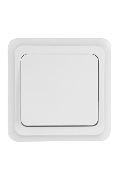 OEM Întrerupător Simplu de Perete, Alb, Design Minimalist, 8x8cm