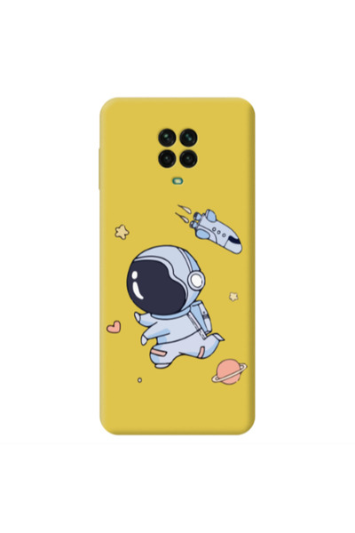 Other Xiaomi Redmi Note 9 Pro Aduket Yellow Colored Silicone TPU Θήκη