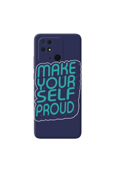 Other Xiaomi Redmi 10C Make Your Self Proud Dark blue Colored Silicone TPU Θήκη