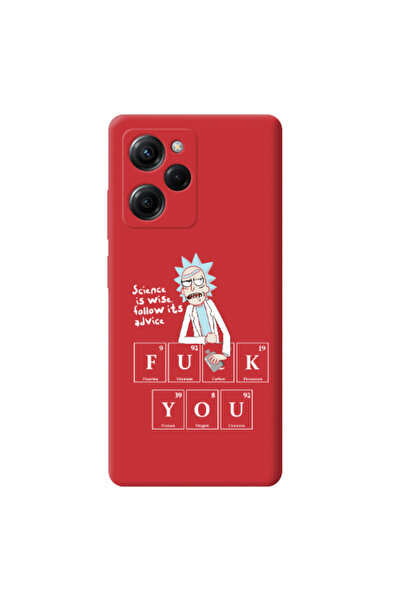 Other Xiaomi Poco X5 Pro Rick Scince is wise Red Colored Silicone TPU Θήκη