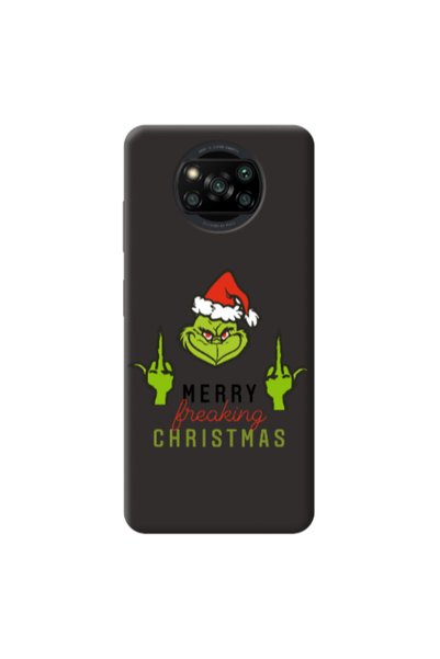 Other Xiaomi Poco X3 /X3 Pro Merry Christmas44 Black Colored Silicone TPU Θήκη