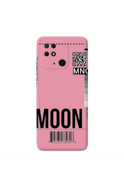 Other Xiaomi Redmi 10C A ticket to the moon Pink Colored Silicone TPU Θήκη