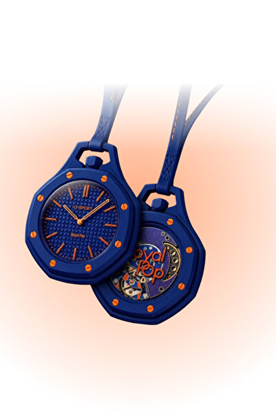 WANNA PROTECT Boyal Pap Clock Design Leather Strap Bag Accessory and Keychain