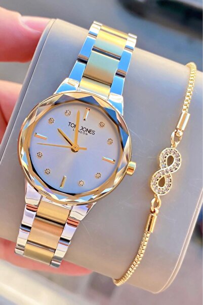 Tom Jones London Women's Watch Silver Color Original Steel 3 Atm Waterproof 2...