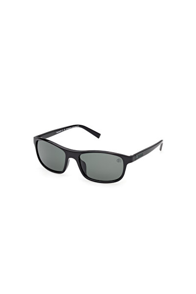 Timberland Shiny Black Polarized Injected Male Sunglasses