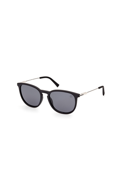 Timberland Matte Black Polarized Injected Male Sunglasses
