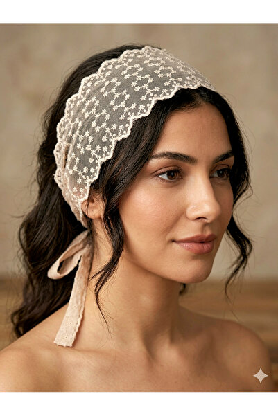 Mufincollection Lace Sash / Hair Band – Bohemian Vintage Lace-Up Accessory
