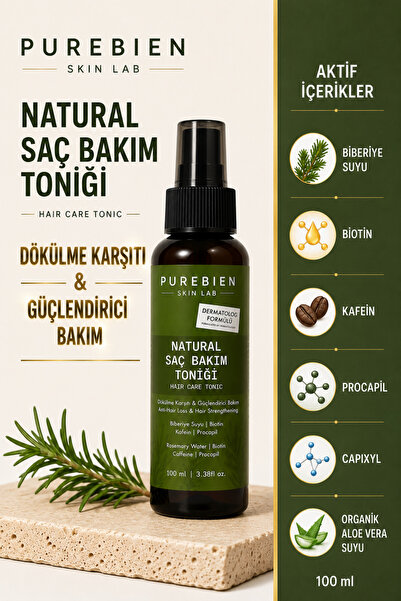 purebien skin lab تونيك طبيعي للعناية بالشعر مضاد للتساقط ومعزز للقوة 100 مل