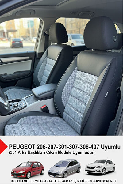 GM-DESIGN Speed Series Pique Fabric Car Seat Cover - (Peugeot 206-207-208-306...
