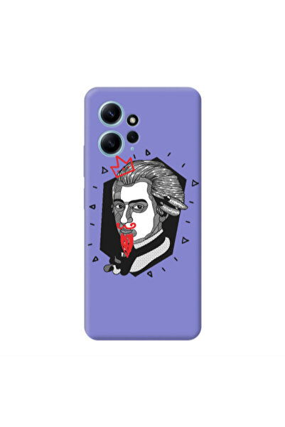 Other Xiaomi Redmi Note 12 4G Bearded Purple Colored Silicone TPU Θήκη