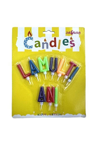 OEM Set de lumânări pentru tort, La mulți ani, 10 bucăți, multicolor, 3cm