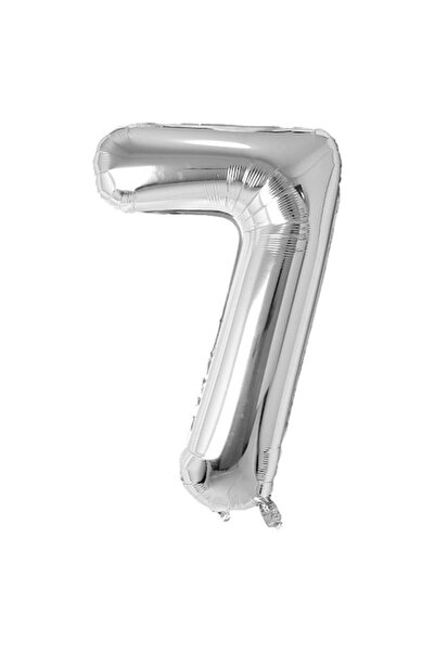 OEM Balon număr din folie, 102cm, Argintiu