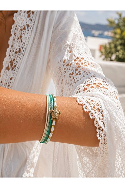 Twinssis Accessories Multi-Thread Turtle Model Lucky Bracelet