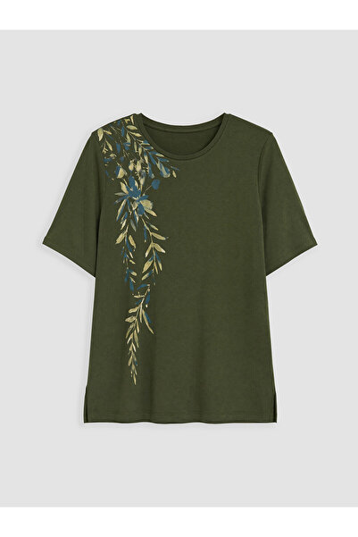 LC Waikiki Peak New Season Crew Neck Patterned Women's T-Shirt