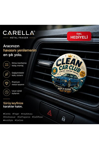 Clean Car Club Metal Frager Fan Kokusu Klima Kokusu Oto Kokusu