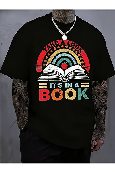 212Wear Men'S New Round-Neck Pure T-Shirt, All-Season Suitable, Rainbow Book ...