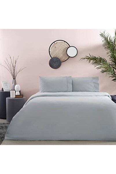 Yıldızan Msa Shop Basic Standard Cotton Duvet Cover Set, Anthracite, Queen Si...