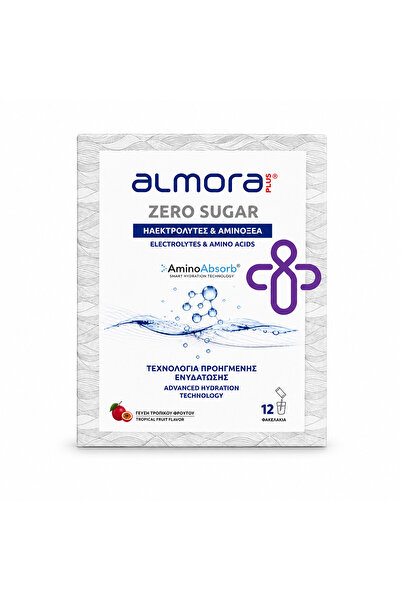 Elpen ALMORA Plus Zero Sugar, Ηλεκτρολύτες &amp; Αμινοξέα σε Γεύση Τροπικού Φ...
