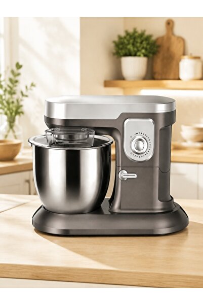 Kijarda 1600W Stand Mixer 6.5L Stainless Steel Bowl, Kitchen Dough Mixer with...