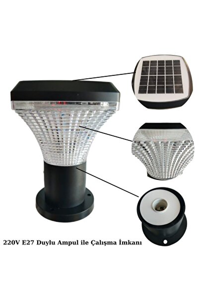 Forlife FL-3338 100Watt Güneş Enerjili Solar Set/Baba Üstü Bahçe Armatürü
