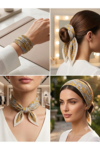 burjalmodah Decorative Satin Hair Tie – Suitable for Hair, Neck, and Wrist