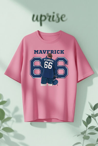Vordevia تي شيرت Off Campus Maverick 66 مطبوع من القطن بمقاس كبير