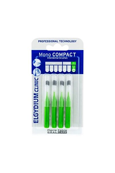 Elgydium Clinic Mono Compact Interdental Brushes Green Μεσοδόντια Βουρτσάκια ...