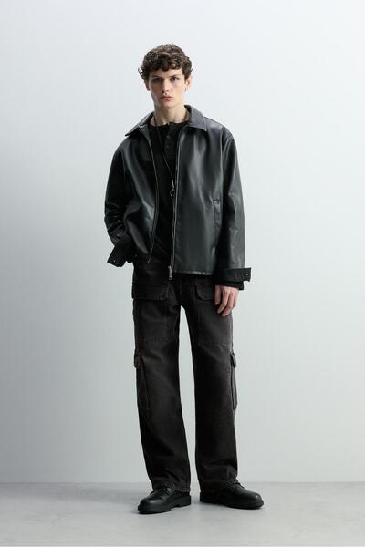 LEFTIES Baggy çok cepli jean