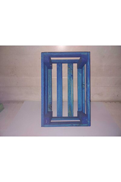 Ahsap Kasa Raf Ciceklik Kitaplk Renkli Mini Kasa Ahsap Kasa Pembe