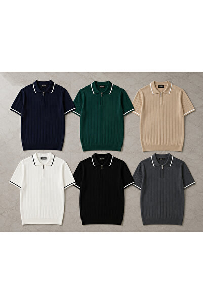 ixir 6-Pack Advantageous Set Men's Short-Sleeved Polyoya Knitwear T-Shirt 100...