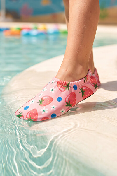 REMSA Children's Anti-Slip Sole Strawberry Patterned Sea and Pool Booties 02 ...