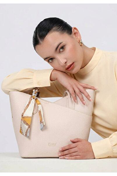 Fiona Women's Scarf Detailed Shoulder Bag with Puppy Design, Suitable for 2-P...