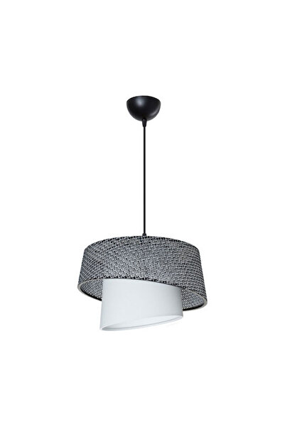 Other GloboStar Alina Κρεμαστό Φωτιστικό Γκρι με Ντουί E27 30x30x93εκ.
