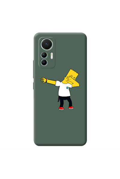 Other Xiaomi Mi 12 Lite Simpsons2 Dark Green Colored Silicone TPU Θήκη