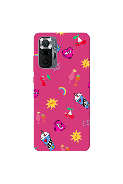 Other Xiaomi Redmi Note 10 Pro 4G glam time Fuchsia Colored Silicone TPU Θήκη