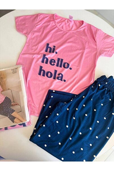 İNCİMOD Kadın Kısa Kollu Kapri Pijama Takımı
