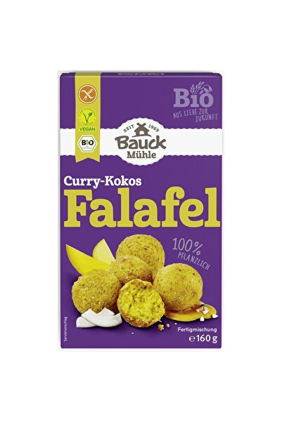 Bauckhof Mix pentru falafel curry si cocos fara gluten,