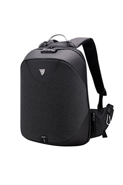 Arctic Hunter τσάντα πλάτης B00208 με θήκη laptop 15.6", λουκέτο TSA, 24L, μαύρη