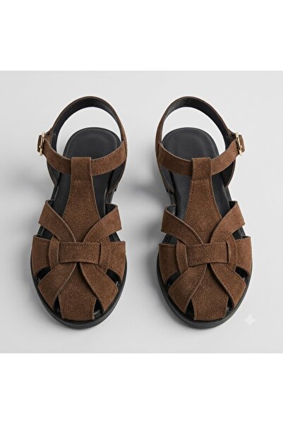 KİNDEP (Bianca) Casual Women's Sandals Brown