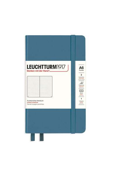 Leuchtturm1917 Blocnotes format de buzunar (A6), copertă rigidă, 187 pagini n...
