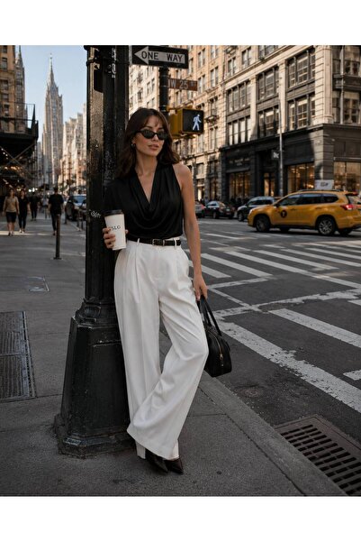 Rute butik Draped Sleeve V-Neck Blouse