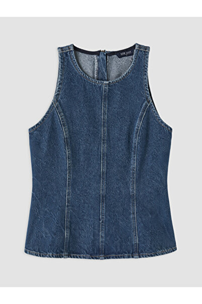 LC Waikiki Rmz Gi̇yi̇m Farkiyla Zero Roba Collar Jean Blouse