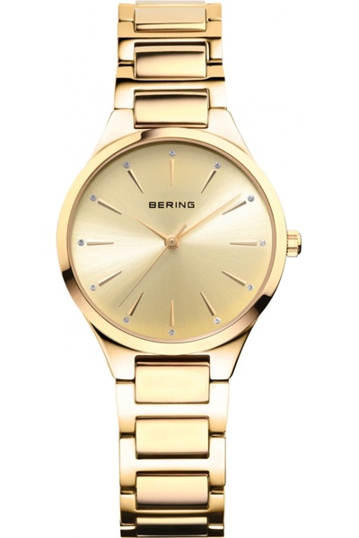 Bering ceas de damă 15630-733-P — auriu, stil clasic de bijuterie
